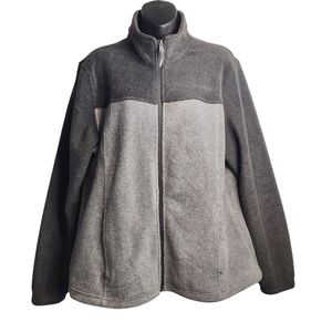 Swiss Alps Womens Lightweight Full-Zip Polar Soft Fleece Jacket Long-Sleeve XL